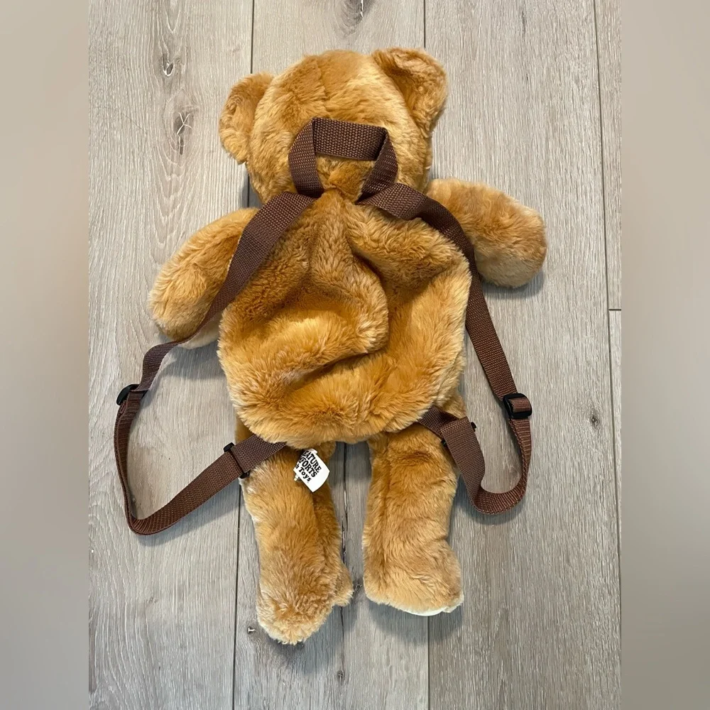 Brown Plush Teddy Bear Backpack‎ Creature Comforts Adjustable Straps